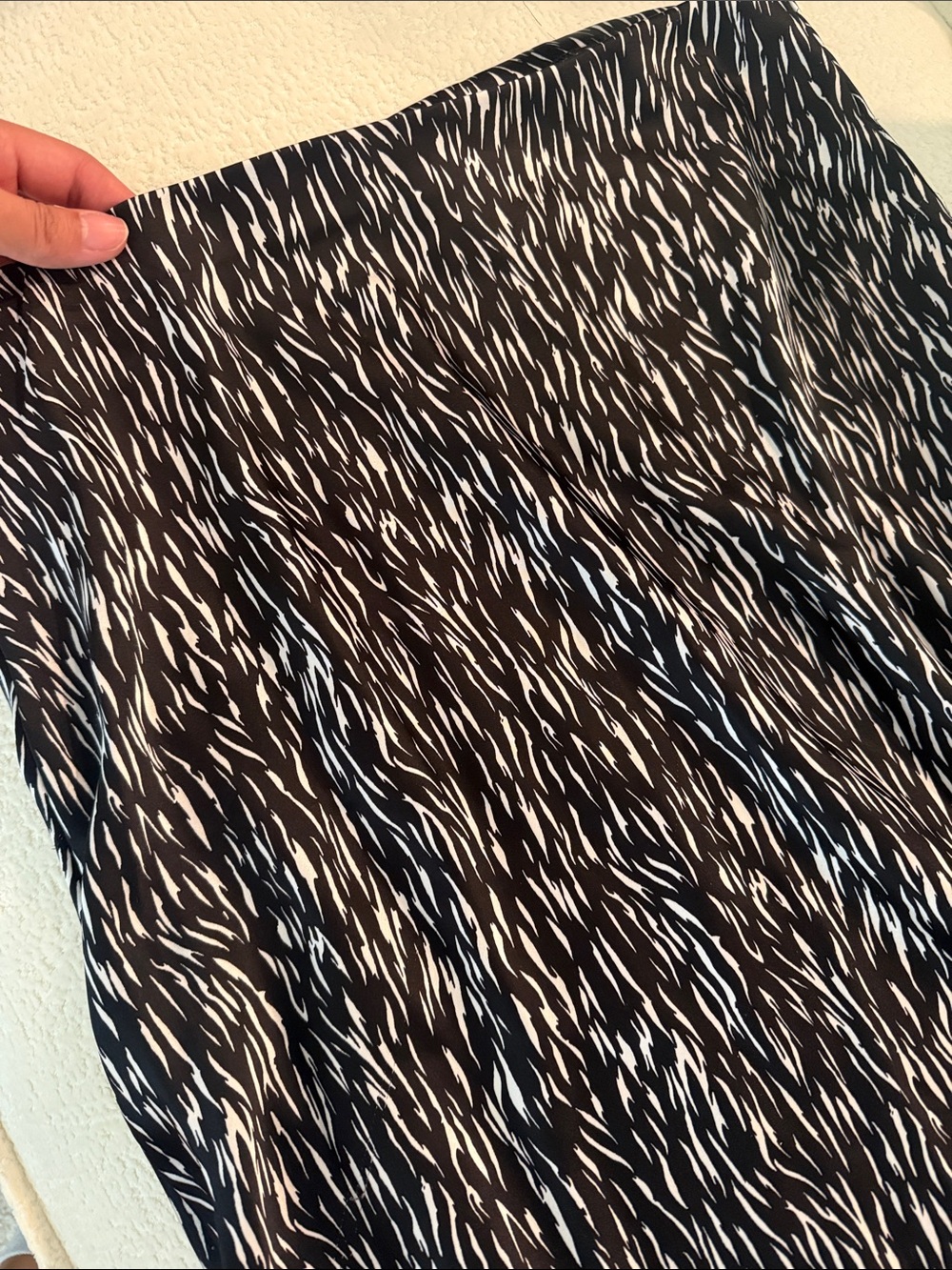 Calvin Klein Jeans Black and White Midi Skirt - Picture 2 of 3